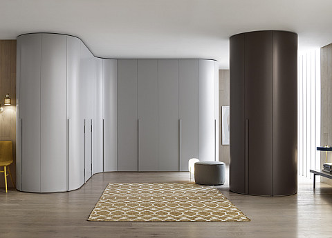 Novamobili Curved wardrobe