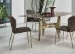 Bontempi Grace Dining Chair with Metal Legs