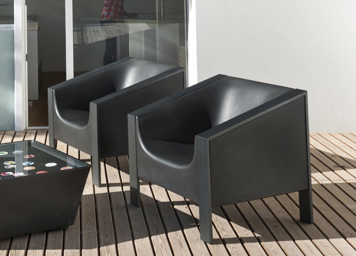 Cube Black Garden Chair - Now Discontinued