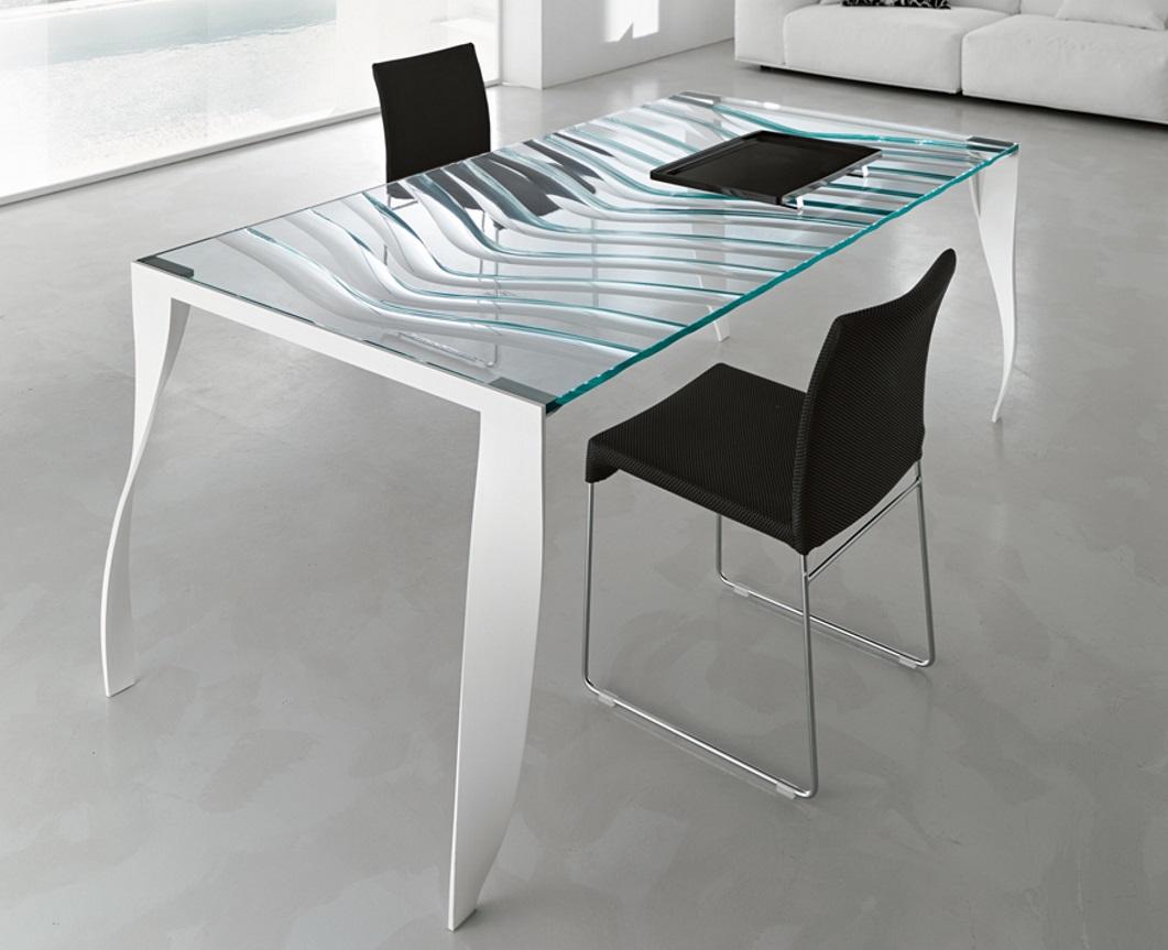 Tonelli Luz De Luna Glass Dining Table - Now Discontinued