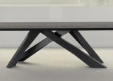 Bonaldo Big Dining Table in Solid Anthracite Grey Polished Oak - Now Discontinued