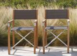 Manutti Cross Teak Garden Dining Chair - Now Discontinued