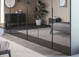 Novamobili Crystal Wardrobe With Folding Mirrored Doors