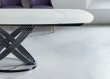 Bontempi Fusion Glass Extending Dining Table