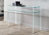Tonelli Quiller Glass Console Table/Desk