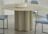 Saba Teatro Magico Round Dining Table in Glass