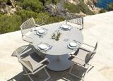 Tribu T-Table Round Garden Dining Table