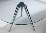 Tonelli Unity Round Glass Dining Table