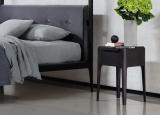 Porada Ziggy Glass Bedside Table