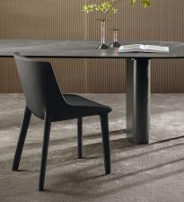 Bonaldo Artika Dining Chair with Covered Legs