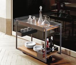 Cattelan Italia Mojito Wood Drinks Trolley