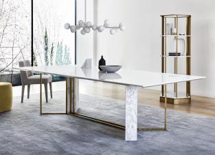 Meridiani Plinto Rectangular Dining Table