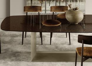 Tonelli T5 Fused Glass Dining Table