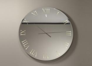 Reflex Titanium Clock/Mirror