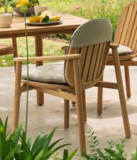 Emu Twins Teak Garden Dining Armchair