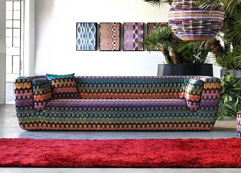 Missoni Home Innitil three seat sofa 