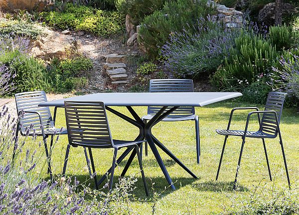 Fast garden table - powder-coated aluminium _ spring clean advice