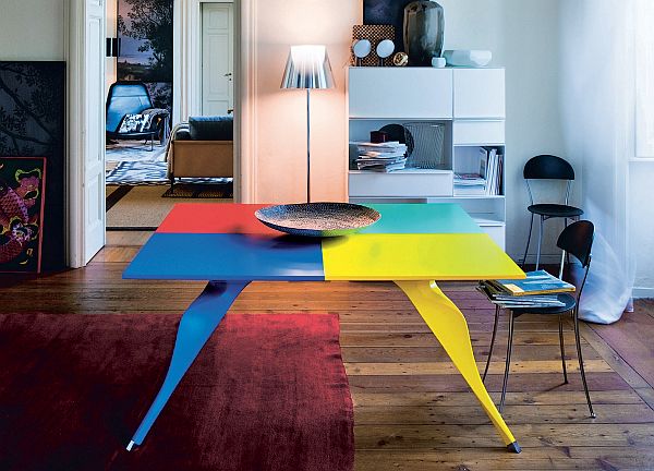 Colour Blocking - Zanotta Macaone dining table 