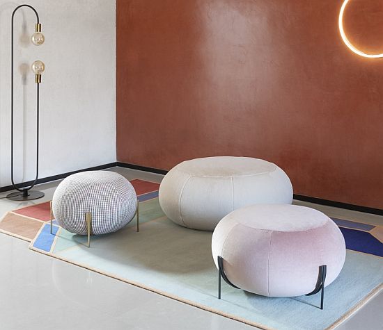 Saba Geo Poufs - curve appeal