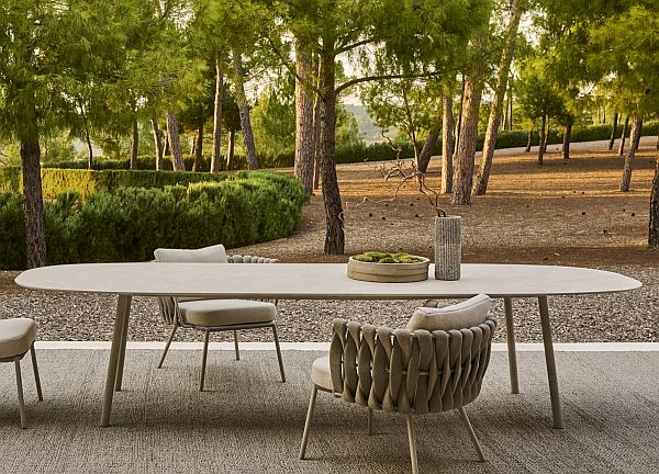 Tribu Tosca low outdoor dining table