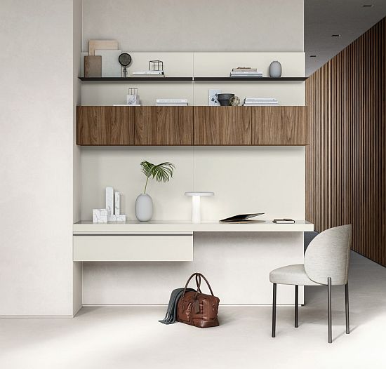 DaFre Home Office Day Desk_Wall Unit Composition 3 