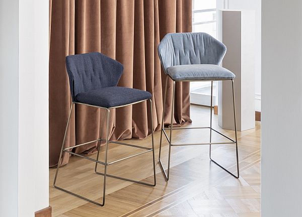 Saba New York Bar Stools - metallics