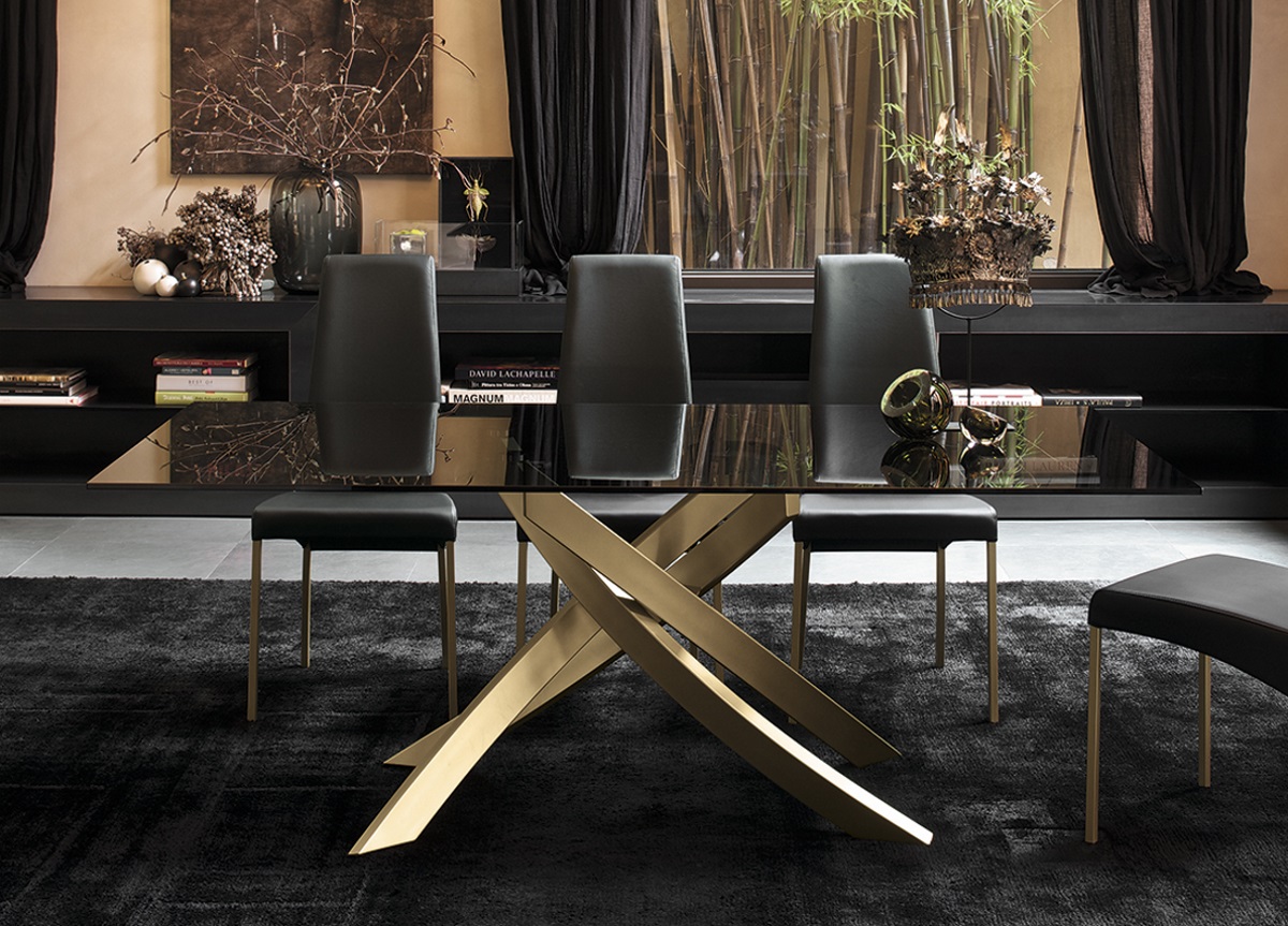 Bontempi Artistico Glass Dining Table Bontempi Tables Bontempi