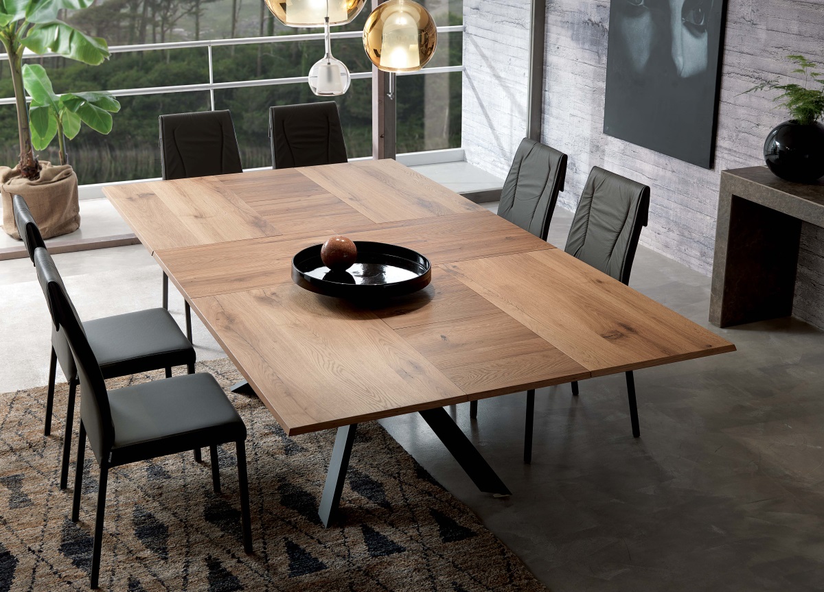 Ozzio 4x4 Extending Dining Table Ozzio Furniture At Go Modern London