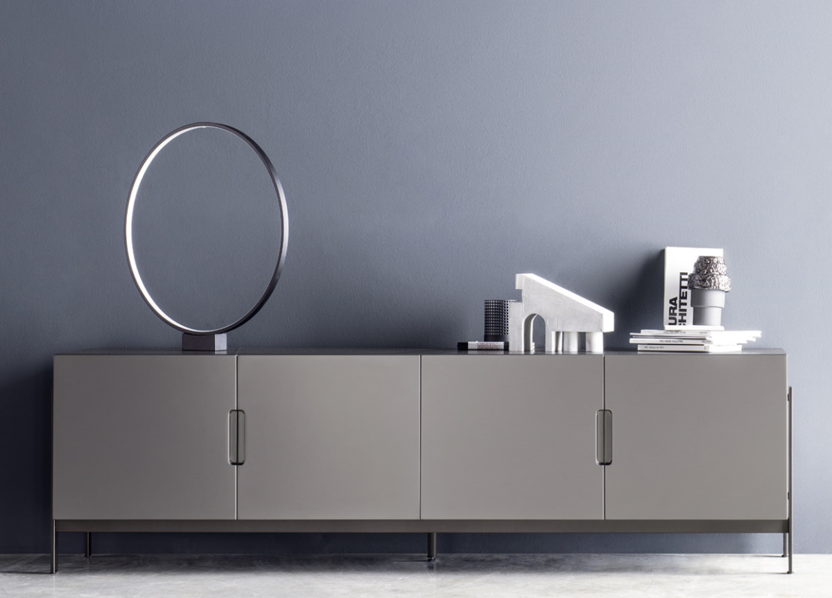 Grey shop low sideboard