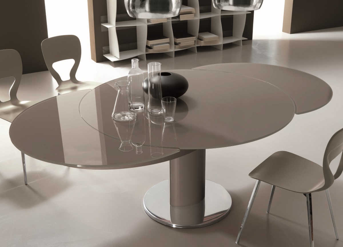 Bontempi Giro Round Extending Dining Table Bontempi Tables Bontempi Casa Bontempi Giro Round Extending Dining Table Bontempi Tables Bontempi Casa