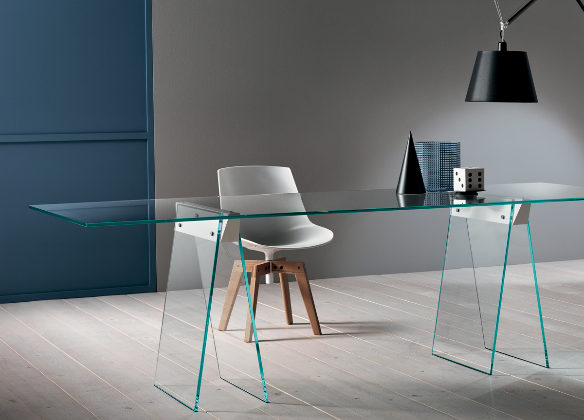 Tonelli Kasteel Glass Desk | Glass Desks | Home Office Furniture ...