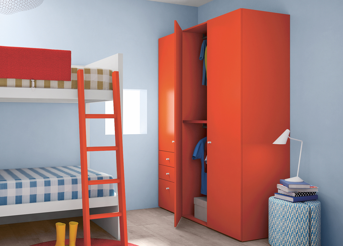 childrens bed with wardrobe