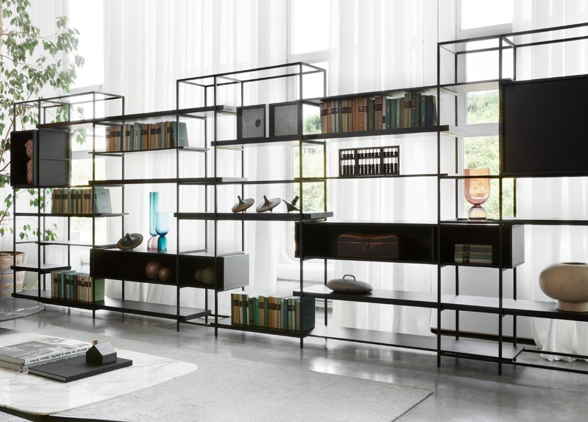 Lema Plain Bookcase Shelving Unit