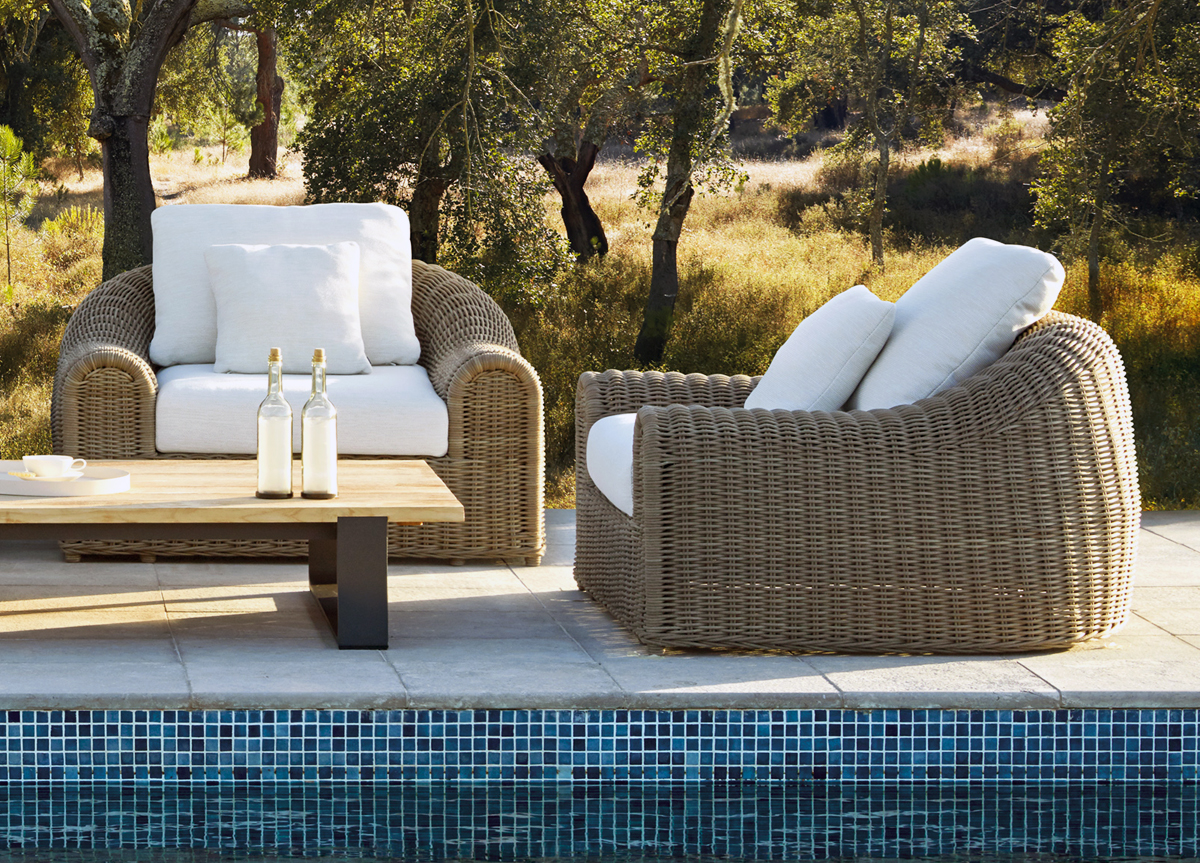 River outdoor double lounge chair best sale
