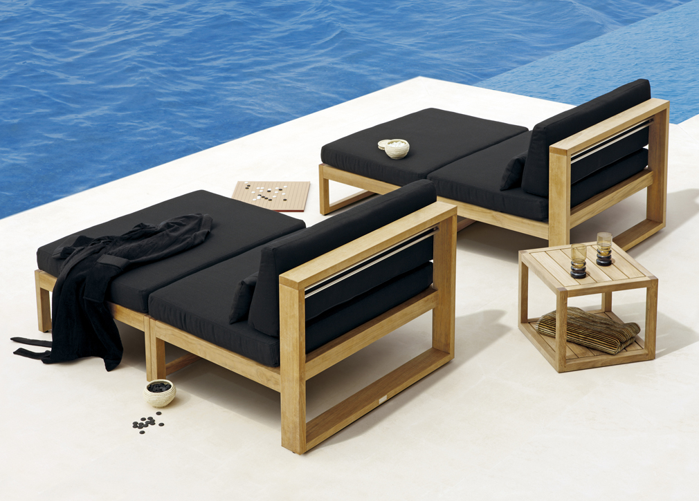 Manutti Siena Teak Garden Sofa - Modern Garden Furniture