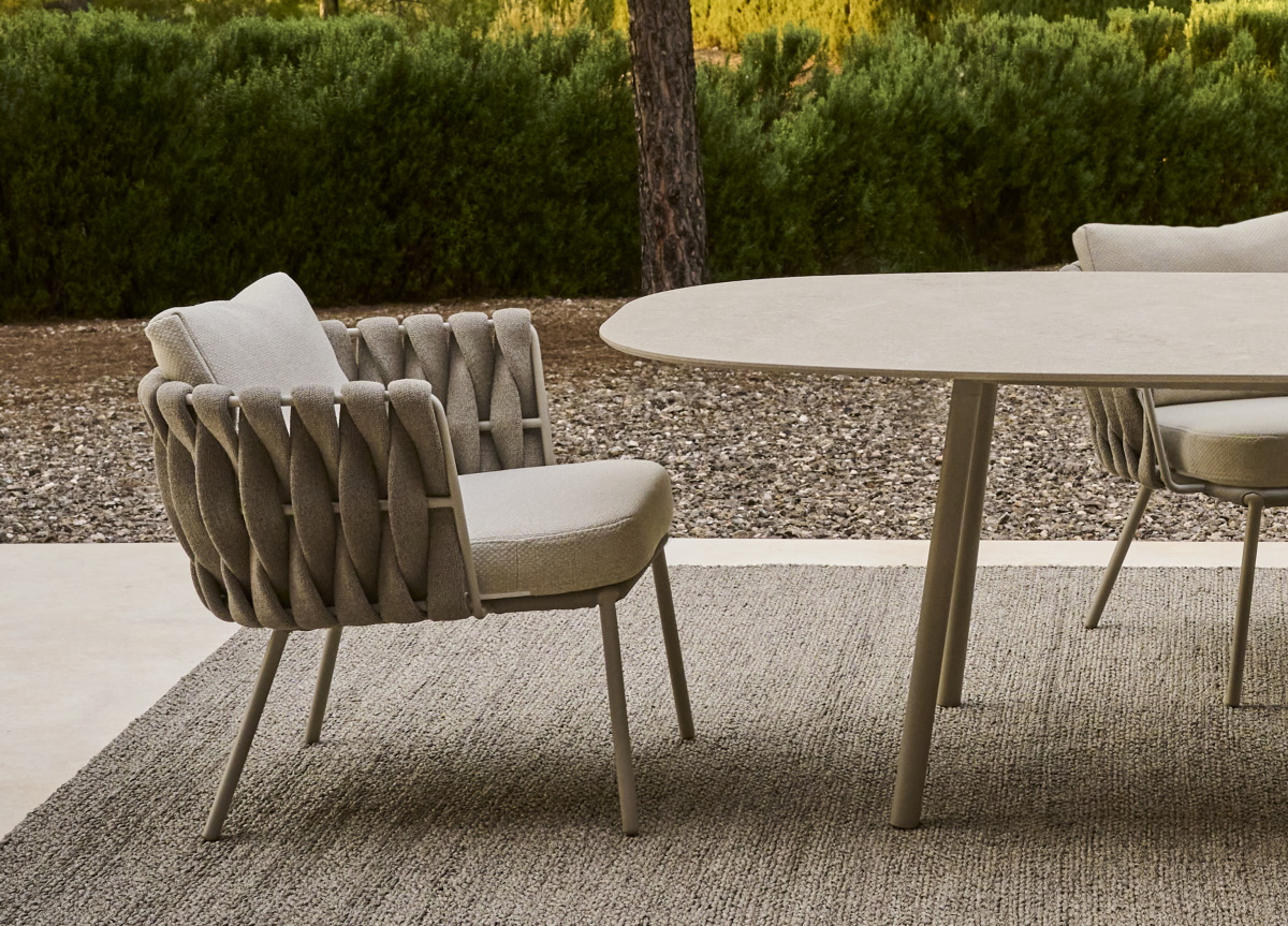 Tribu Tosca Garden Low Dining Chair Tribu Outdoor Furniture At