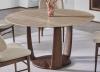 Porada Saddle Round Dining Table in Marble