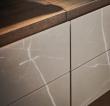 Pianca Anteprima Walk In Wardrobe In Ecoleather & Marble Glass