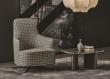 Porada Copine Bergere Armchair with Swivel Base