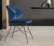 Bontempi Drop Dining Chair with Metal Legs