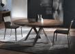 Ozzio Emisfero Legno Round Extending Dining Table