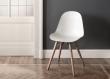 Bontempi Mood Dining Chair with Wooden Legs