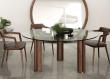 Porada Quadrifoglio Crystal Round Dining Table
