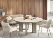 Calligaris Sandy Round Dining Table with Bevelled Ceramic Top