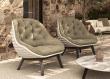 Manutti Sandua Alu High Back Garden Lounge Chair