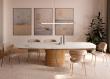 Bontempi Talos Barrel Top Extending Dining Table
