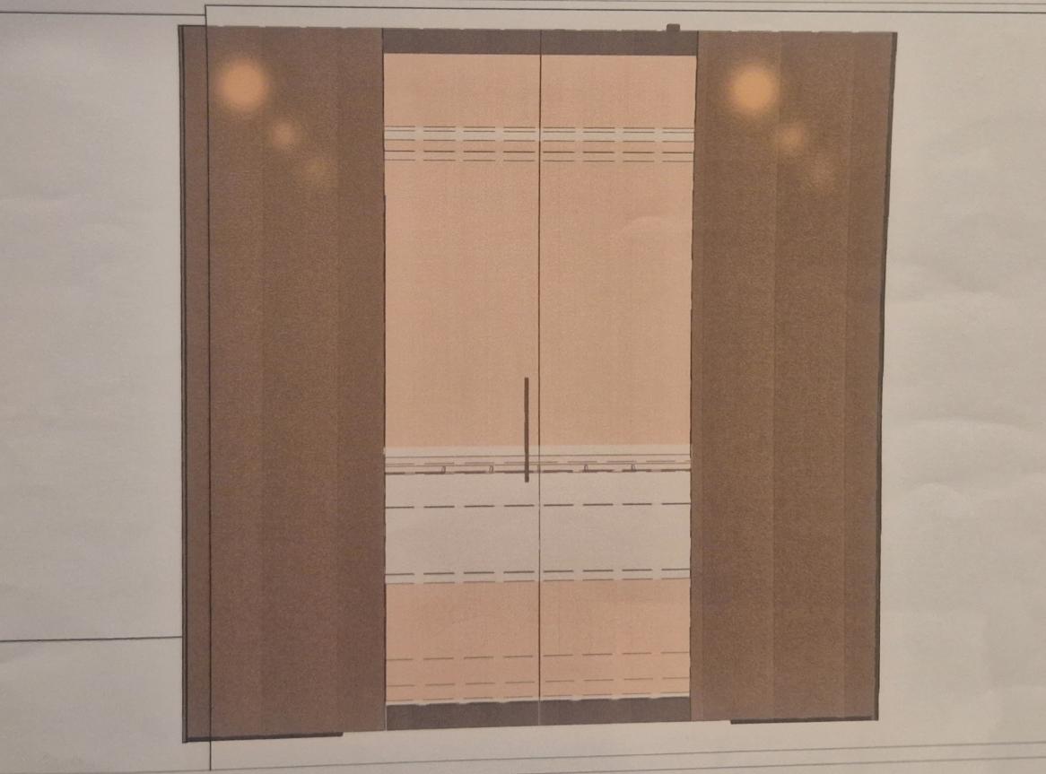 Caccaro Camerino Glass Door Walk In Wardrobe - Single Door - Clearance