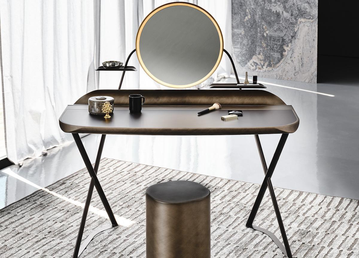 Cattelan Italia Cocoon Trousse Leather Dressing Table