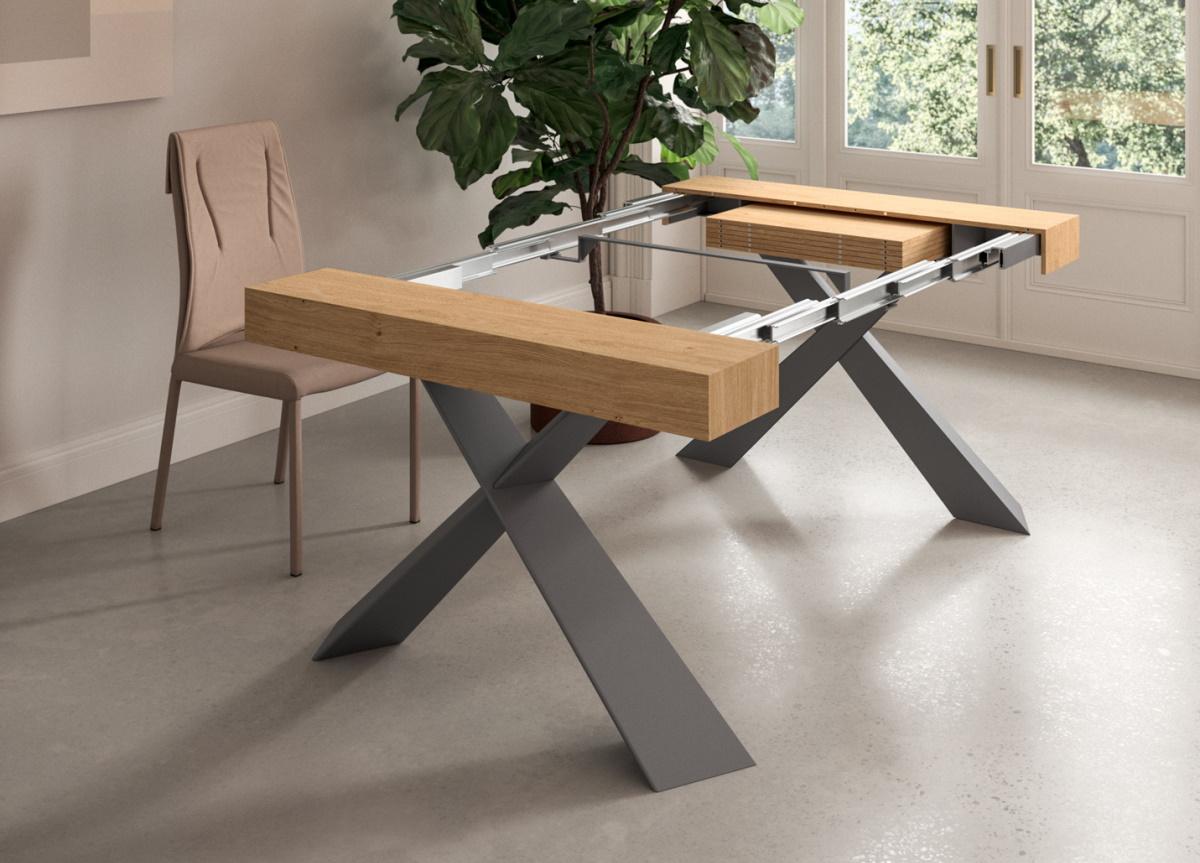 Expanding shop console table