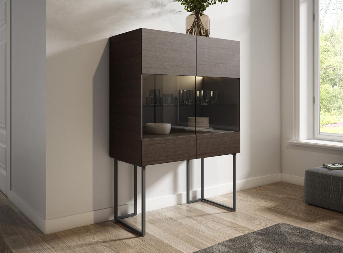 703 Glass Cupboard With Legs